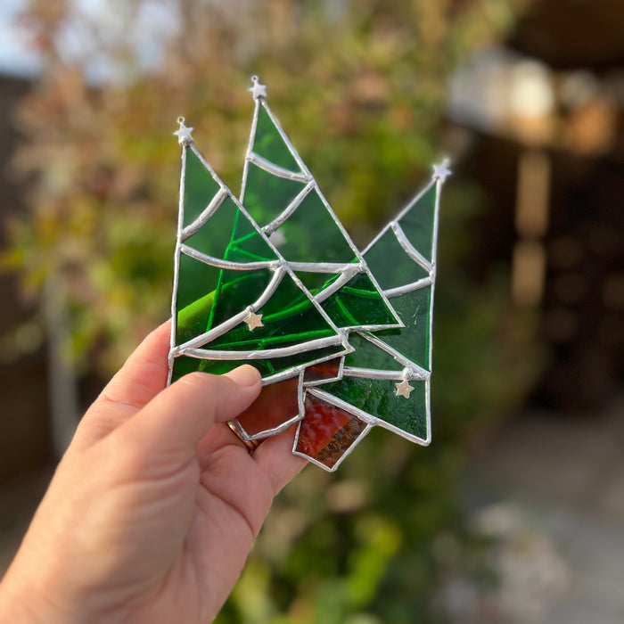 Half Day Workshop - Stained Glass Christmas Tree Decorations