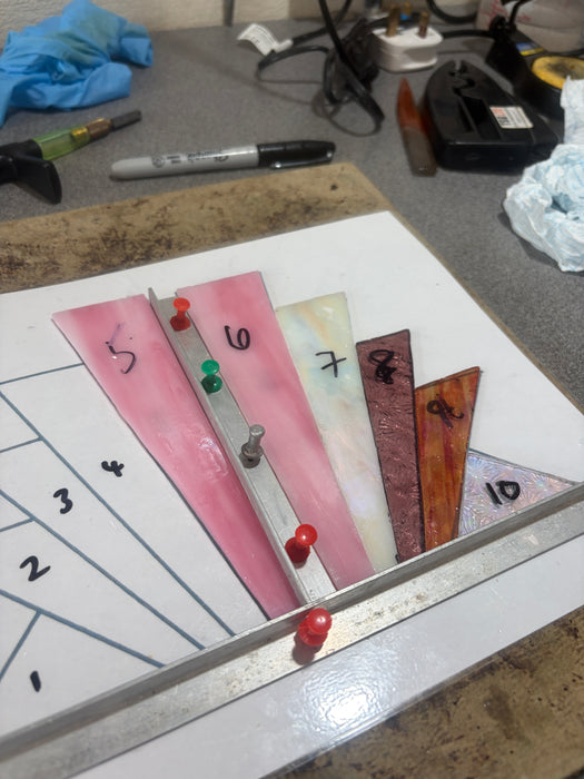 One Day Workshop - Stained Glass and Wood Bookends (your party of 1 Or 2 Ppl)