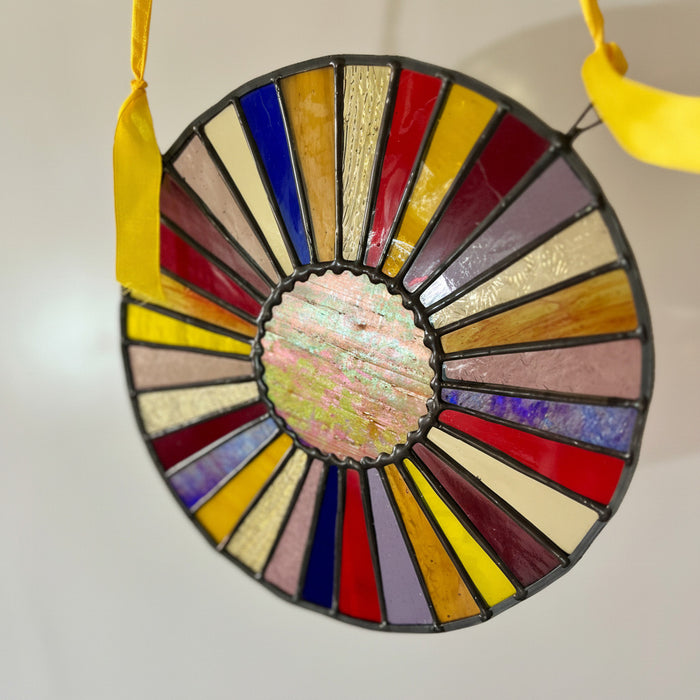 Colour beams of light sun catcher