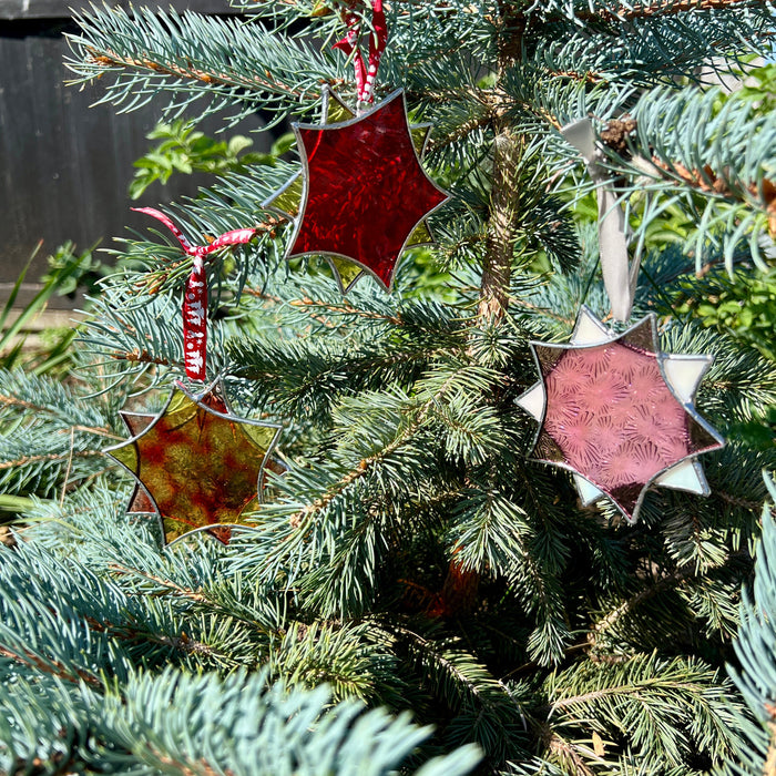 Half Day Workshop - Stained Glass Christmas Tree Decorations