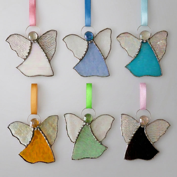 Stained glass angels