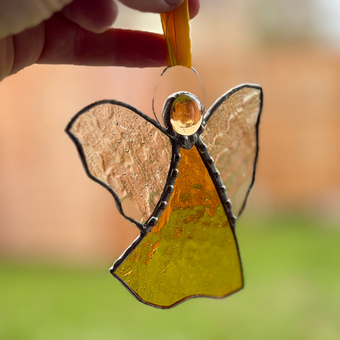 Stained glass angels