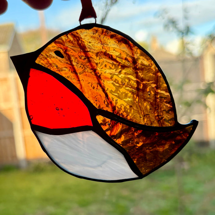 Christmas Robin Stained Glass Christmas Decorations