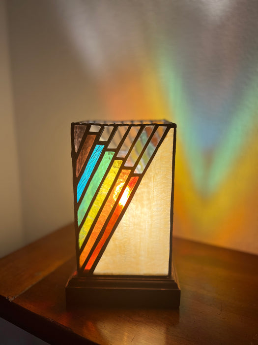 Stunning Art Deco Inspired Pillar Table Lamp