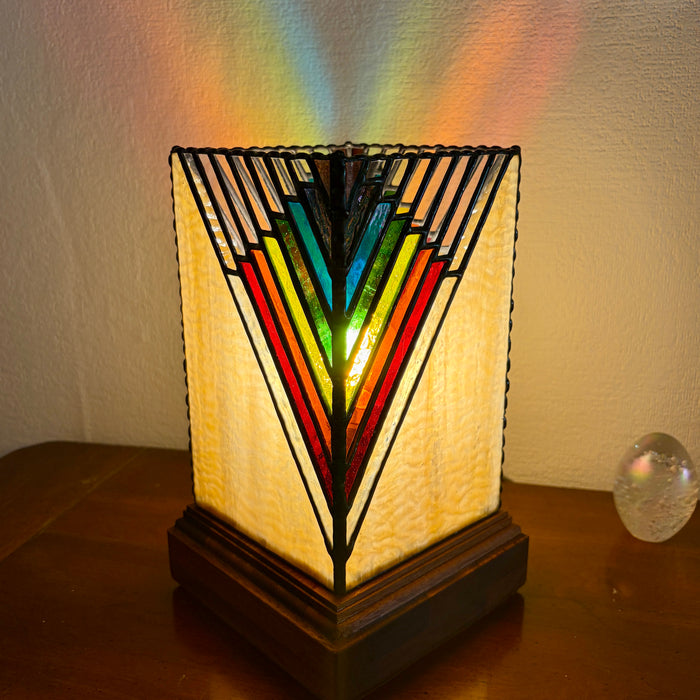 Art Deco Inspired Stunning Pillar Table Lamp