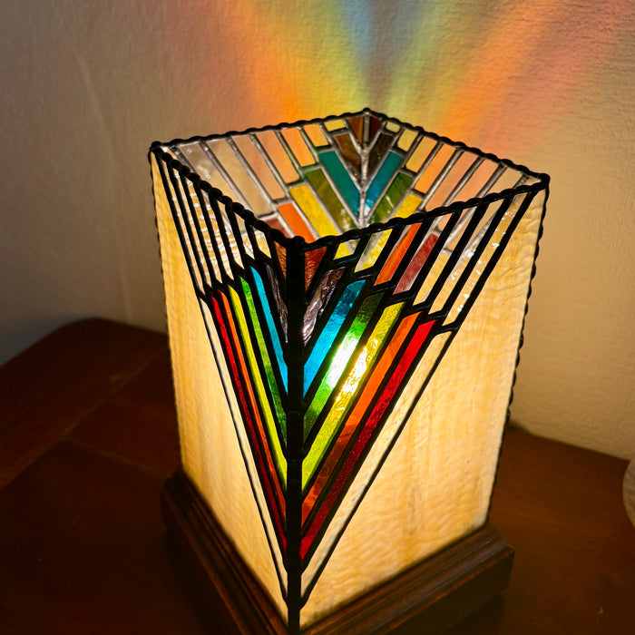 Art Deco Inspired Stunning Pillar Table Lamp