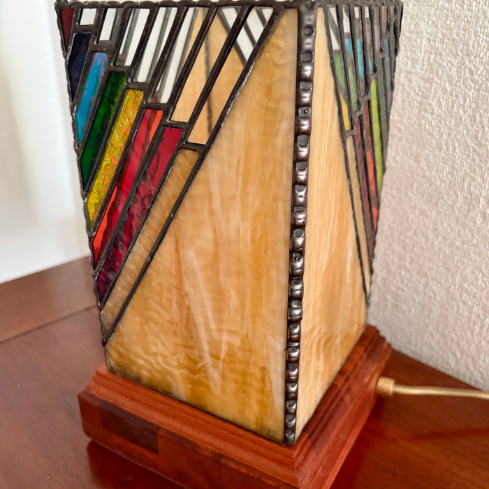 Art Deco Inspired Stunning Pillar Table Lamp
