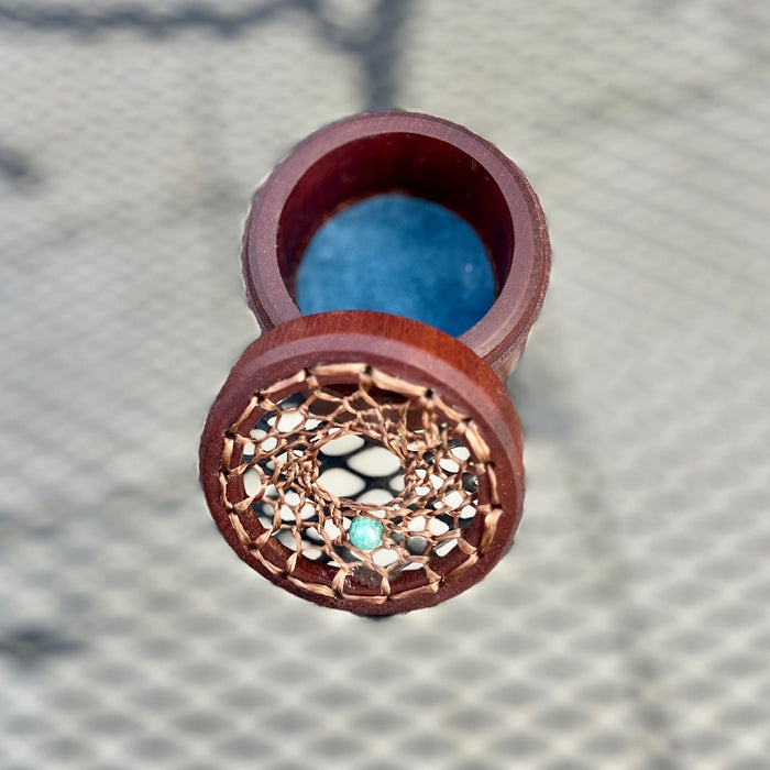 Round Dreamcatcher Native American Handcrafted Trinket Box